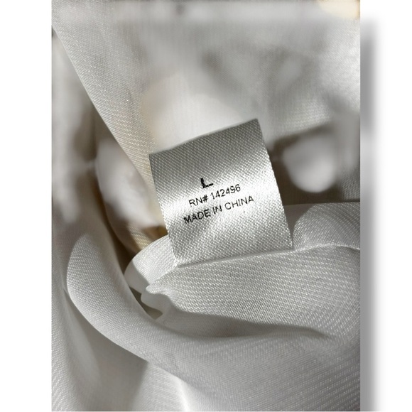 re:named New With Tags V-neck White Mini Dress with Yellow Floral Accents - Picture 10 of 16